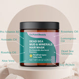 Hair Mask will retrieve your hair’s strength and shine. Crafted with Pro Vitamin B5, Avocado Oil, Rosehip Oil, Aloe Vera, Rosemary Oil, Lemongrass Oil, Dead Sea Minerals, Soy Protein. he minerals of the Dead Sea support hair growth, adds shine, provides elasticity and softness to prevent breakage, removes frizz, and leaves your hair feeling healthy and voluminous.  Foundational hair care, Women and Minority Owned and Certified. 