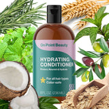 Hair Conditioner that protects, nourishes, and hydrates your hair and scalp. Crafted with vitamins, essential oils, and proteins, including Vitamin E, Vitaplex, Aloe Vera, Coconut Oil, Olive Oil, Rosemary Leaf, Peppermint Oil, Tea Tree Oil, Wheat Protein, Oat Protein. Clean ingredients for healthy hair and scalp! Foundational hair care, Women and Minority Owned and Certified.